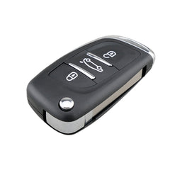 For PEUGEOT Car Keys Replacement 3 Buttons Car Key Case with Holder, without Grooved, 3 Buttons without Grooved