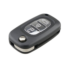 For RENAULT Clio / Megane / Kangoo / Modus Car Keys Replacement 3 Buttons Car Key Case with Foldable Key Blade, For RENAULT Clio 3 Buttons