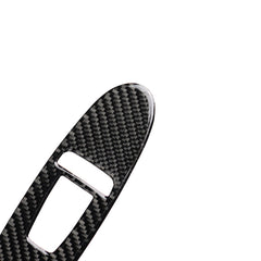 4 PCS Car Carbon Fiber Window Lift Panel Decorative Sticker for Infiniti Q50 2014-2020, Left Drive, Window Lift Panel (A)