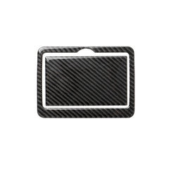 2 PCS Car Carbon Fiber Rear Water Cup Holder Panel Decorative Sticker for Infiniti Q50 / Q60 2014-2020, Rear Water Cup Holder Panel