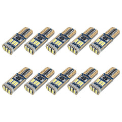 10 PCS T10 DC12V / 1.7W / 6000K / 110LM 9LEDs SMD-4014 Car Clearance Light, with Decoder, 10pcs DC12V / 1.7W / 6000K / 110LM