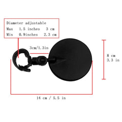 Universal 360 Rotate Adjustable Bicycle Rearview Handlebar Wide-angle Convex Mirror Cycling Rear View Mirror, View Mirror