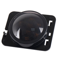2 PCS 8W DC 12V Car SUV Refit LED Wheel Eyebrow Turn Signal for Jeep Wrangler JK 07-17, Specification: Butt Assembly with Aperture, Specification: Butt Assembly with Aperture