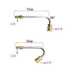 8 in 1 Car Wash High Pressure Spray Nozzle Cleaning Extension Rod, 8 in 1 Spray Nozzle