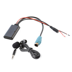 Car AUX Bluetooth Wireless Music Audio Cable + MIC Phone for Alpine KCE-236B 9870/9872, For Alpine KCE-236B 9870/9872