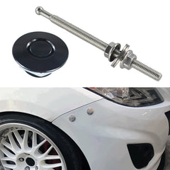 100mm Stainless Steel Quick-pins Push Button Billet Hood Pins Lock Clip Kit, 100mm (Red), 100mm (Blue), 100mm (Black), 100mm (Silver)