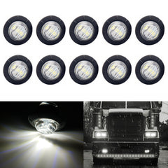 10 PCS MK-009 3/4 inch Car / Truck 3LEDs Side Marker Indicator Lights Bulb Lamp, MK-009(Red Light), MK-009(White Light), MK-009(Yellow Light), MK-009(Blue Light), MK-009(Green Light)