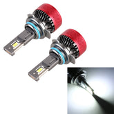 1 Pair 9012 DC12V 65W 6000K 6500LM LED Car Headlights, 9012