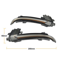 1 Pair For Audi A4 B8.5 Car Dynamic LED Turn Signal Light Rearview Mirror Flasher Water Blinker, For Audi A4 B8.5