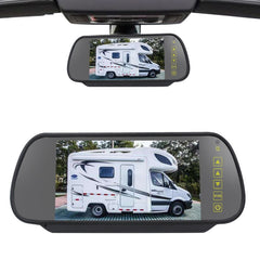 PZ461 Car Waterproof High Position Tail Light Brake Light View Camera + 7 inch Rearview Monitor for Mercedes Benz / Volkswagen, PZ461 + 7 inch Rearview Monitor