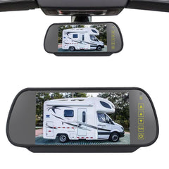 PZ460 Car Waterproof HD High Position Brake Light View Camera + 7 inch Rearview Monitor for Fiat / Citroen / Peugeot, PZ460 + 7 inch Rearview Monitor