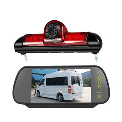 PZ460 Car Waterproof HD High Position Brake Light View Camera + 7 inch Rearview Monitor for Fiat / Citroen / Peugeot, PZ460 + 7 inch Rearview Monitor