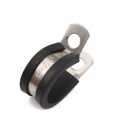 10 PCS Car Rubber Cushion Pipe Clamps Stainless Steel Clamps, Size: 1 inch (25mm), Size: 1 inch (25mm)