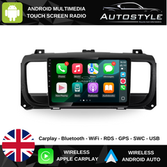 Citroen Jumpy Peugeot Expert Toyota Proace Apple Carplay / Android Auto 9" Stereo Upgrade 2016-24