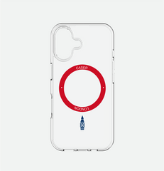 Slim Clear iPhone 16 Pro Case with Red MagSafe Ring - Big Ben | The Iconic Case