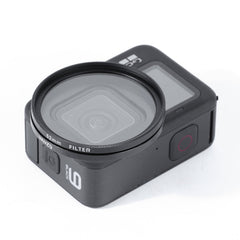 RUIGPRO for GoPro HERO10 Black / HERO9 Black Professional 52mm 52mm 10 in 1 UV+ND2+ND4+ND8+Star 8+ +CPL+Yellow/Red/Purple+10X Close-up Lens Filter with Filter Adapter Ring & Lens Cap