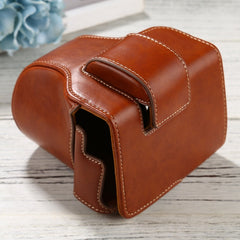 PU Leather Camera Full Body Case Bag with Strap for FUJIFILM X-T200 (15-45mm Lens), For FUJI X-T200