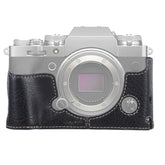 1/4 inch Thread Litchi Texture PU Leather Camera Half Case Base for FUJIFILM X-T4, For FUJIFILM X-T4 Litchi