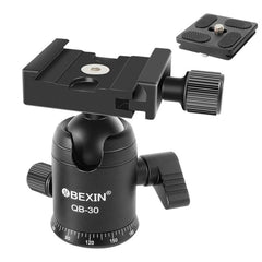 BEIXIN QB-30 360 Degree Rotation Panorama Metal Ball Head with Quick Release Plate, QB-30