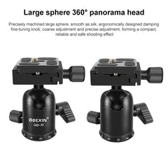 BEIXIN QB-30 360 Degree Rotation Panorama Metal Ball Head with Quick Release Plate, QB-30