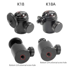 BEXIN K18A Mini 360 Degree Rotation Panoramic Metal Ball Head, K18A