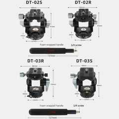 BEXIN DT-02S/S 2D 360 Degree Panorama Heavy Duty Tripod Action Fluid Drag Head with Quick Release Plate, DT-02S/S