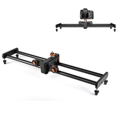 YELANGU YLG0119A 60cm Splicing Slide Rail Track + Trolley Rail Buckle for SLR Cameras / Video Cameras, 60cm Rail Track + Rail Buckle