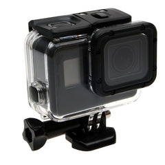 For GoPro HERO6 /5 30m Waterproof Housing Protective Case + Hollow Back Cover with Buckle Basic Mount & Screw, No Need to Disassemble Lens(GP413), Housing Case+ Back cover
