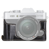 1/4 inch Thread PU Leather Camera Half Case Base for FUJIFILM X-T10 / X-T20, For FUJIFILM XT10, For FUJIFILM XT10