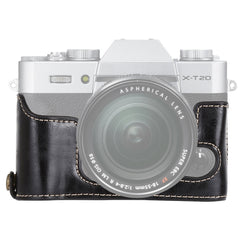 1/4 inch Thread PU Leather Camera Half Case Base for FUJIFILM X-T10 / X-T20, For FUJIFILM XT10, For FUJIFILM XT10
