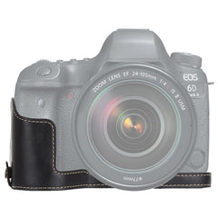 1/4 inch Thread PU Leather Camera Half Case Base for Canon EOS 6D / 6D Mark II, For Canon 6D2