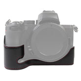 1/4 inch Thread PU Leather Camera Half Case Base for Nikon Z50, For Nikon Z50