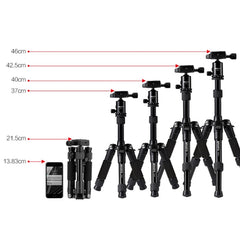TRIOPO T226 Adjustable Portable Aluminum Alloy Tripod with D-0 Ball Head for SLR Camera, T226