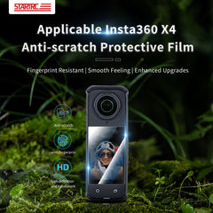 For Insta360 X4 STARTRC 2pcs HD Tempered Glass Film, For Insta360 X4