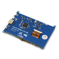 WAVESHARE 5 Inch HDMI LCD (B) 800x480 Touch Screen for Raspberry Pi Supports Various Systems, 5 Inch HDMI LCD (B)