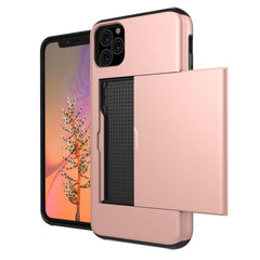 Shockproof Rugged Armor Protective Case with Card Slot, For iPhone 11 Pro