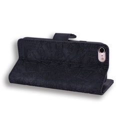 Calf Pattern Double Folding Design Embossed Leather Case with Wallet & Holder & Card Slots, For iPhone SE 2020 & 8 & 7, for iPhone XS / X, for iPhone 11 (6.1 inch), for iPhone 11 Pro (5.8 inch)