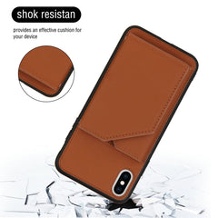 Skin Feel PU + TPU + PC Back Cover Shockproof Case with Card Slots & Holder & Photo Frame, For iPhone X / XS, For iPhone XR, For iPhone XS Max, For iPhone 11 Pro, For iPhone 11
