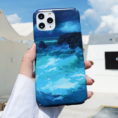 Water Stick Style Hard Protective Case, For iPhone 12 / 12 Pro