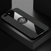 XINLI Stitching Cloth Textue Shockproof TPU Protective Case with Ring Holder, For iPhone 8 / 7, For iPhone 8 Plus / 7 Plus, For iPhone X / XS, For iPhone XR