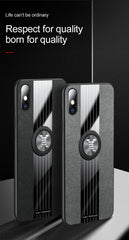 XINLI Stitching Cloth Textue Shockproof TPU Protective Case with Ring Holder, For iPhone XS Max, For iPhone 6 / 6s, For iPhone 6 Plus / 6s Plus