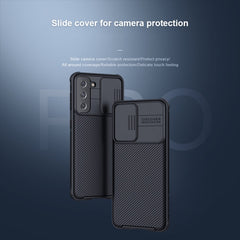 NILLKIN Black Mirror Pro Series Camshield Full Coverage Dust-proof Scratch Resistant Phone Case, For Samsung Galaxy S21 5G, For Samsung Galaxy S21 Ultra 5G