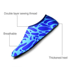 Non-slip Wear-resisting Thick Rubber Sole Diving Shoes and Socks, One Pair, XXXL