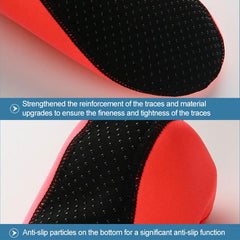 Non-slip Plastic Grain Texture Thick Cloth Sole Solid Color Diving Shoes and Socks, One Pair, XXXL