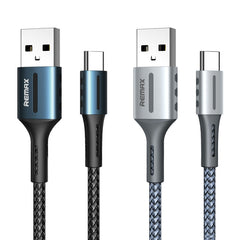 Remax 2.4A Barrett Series Charging Data Cable, Length: 1m, Type-C