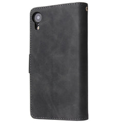 Multifunctional Retro Frosted Horizontal Flip Leather Case with Card Slot & Holder & Zipper Wallet & Photo Frame & Lanyard, For iPhone XR, For iPhone 11 Pro Max