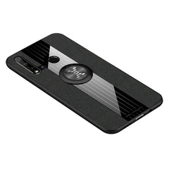 XINLI Stitching Cloth Textue Shockproof TPU Protective Case with Ring Holder, For Huawei nova 5i, For Huawei nova 5i Pro, For Huawei P20, For Huawei P20 lite