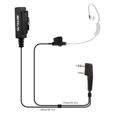 RETEVIS TK 2 Pin Long Clip Air Guide Covert Acoustic Tube Earpiece Speaker Microphone for H-777 / RT-5R / RT-5RV / RT-B6, TK Long Clip