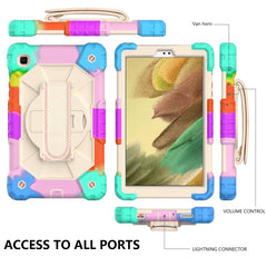 Contrast Color Robot Shockproof Silicon + PC Protective Case with Holder & Shoulder Strap, For Samsung Galaxy Tab A7 Lite T220 / T225