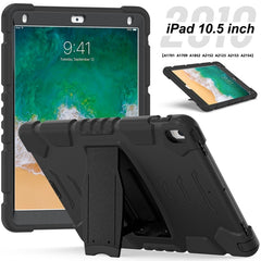 3-Layer Protection Screen Frame + PC + Silicone Shockproof Combination Case with Holder, For iPad Pro 10.5 (2019) / (2017)